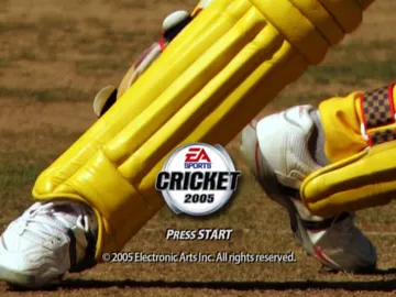 Cricket 2005 (Europe) screen shot title